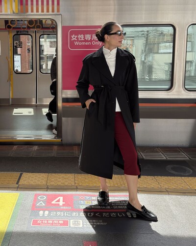 FotoTrench Coat Eloise Preto