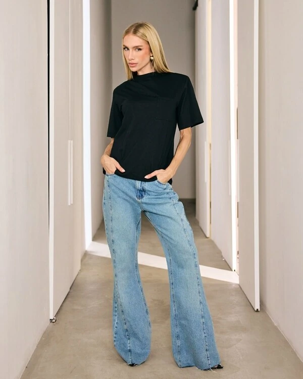 T-shirt Coralina Preto