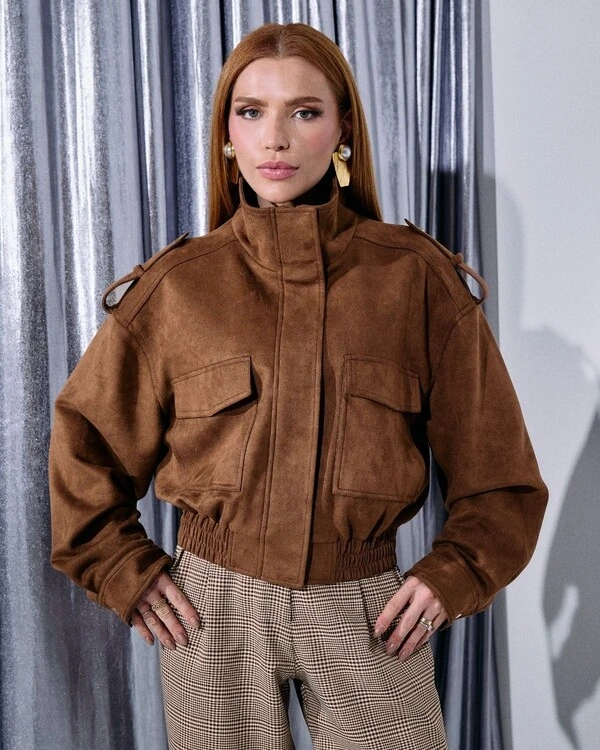Bomber Alexandra Marrom