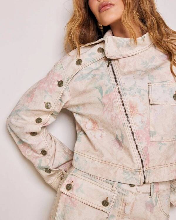 Jaqueta Jeans Flora