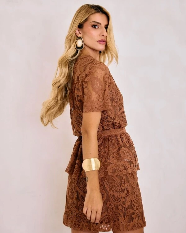 Dress Shirt Gaia Marrom