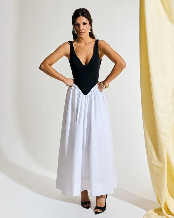 Vestido Amelie P&B