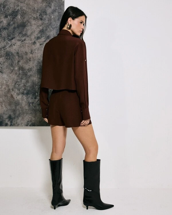 Shorts Neli Marrom