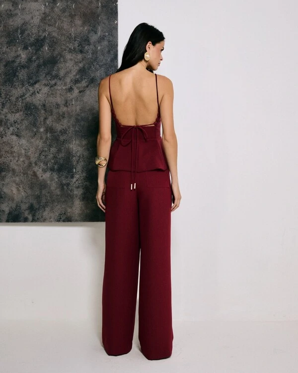 Calça Amore Bordô