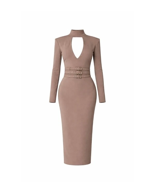 Vestido Lauren Marrom