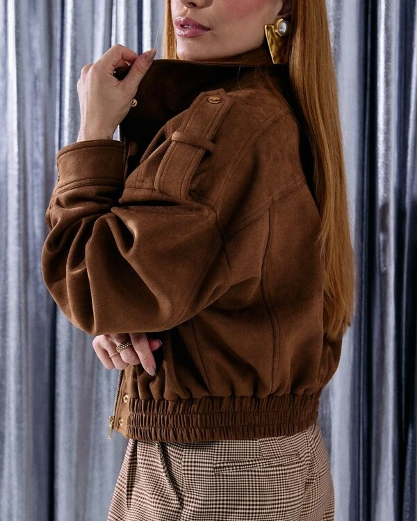Bomber Alexandra Marrom