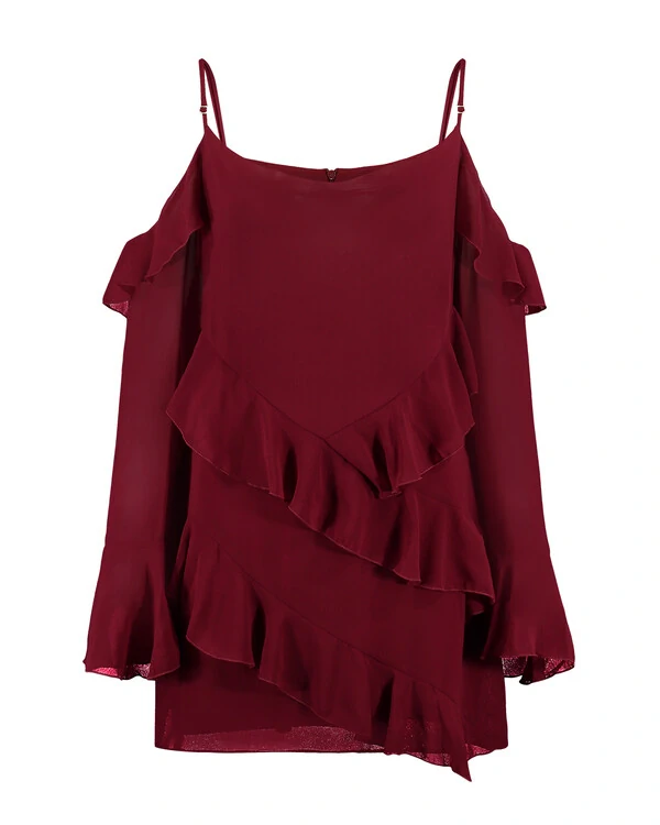 Vestido Karola Bordô