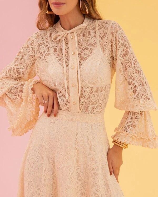 Camisa Gaia Creme