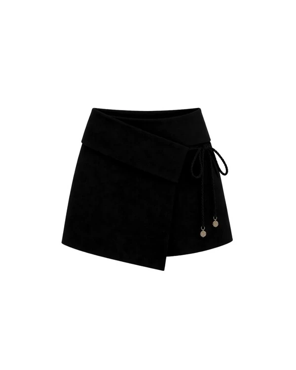 Shorts Saia Valentina Preto