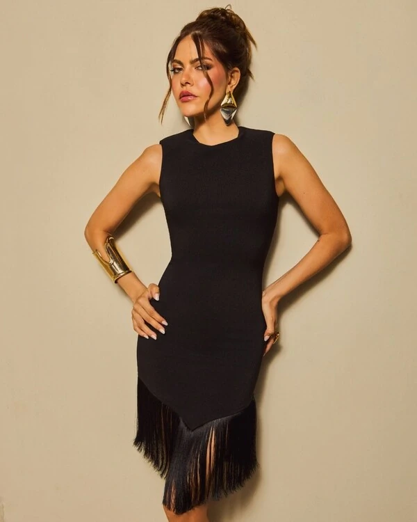 Vestido Akumel Preto