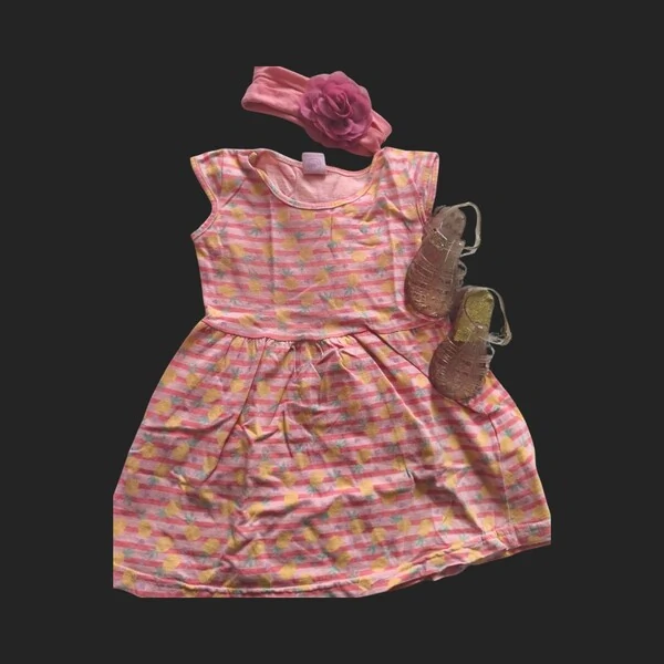 Vestido Infantil Abacaxi