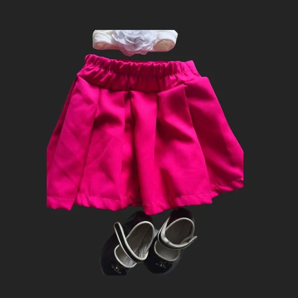 Saia Plissada Barbie Infantil