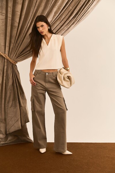 Foto Calça Jeans Cargo