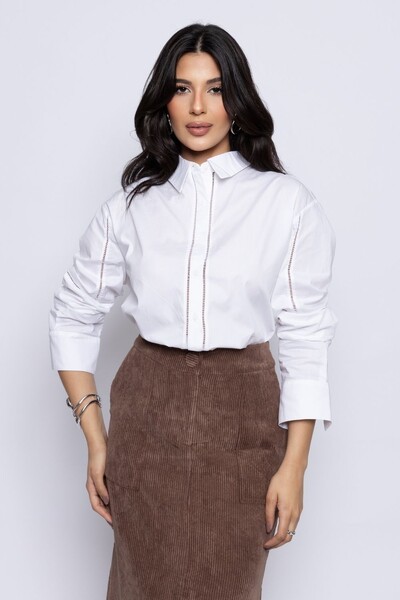 Foto Camisa Tricoline Entremeios