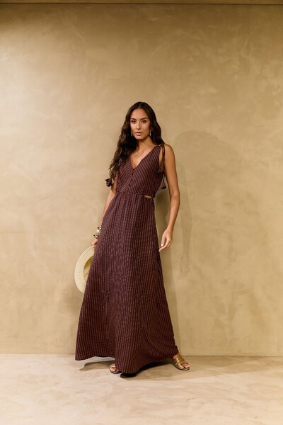 Foto Vestido Longo Risca de Giz