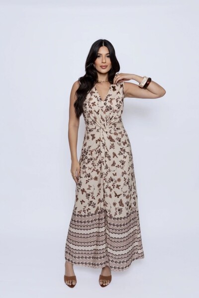 Foto Vestido Longo Estampa Butterfly