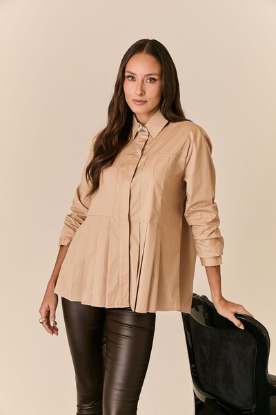 Foto Camisa Tricoline Com Pregas