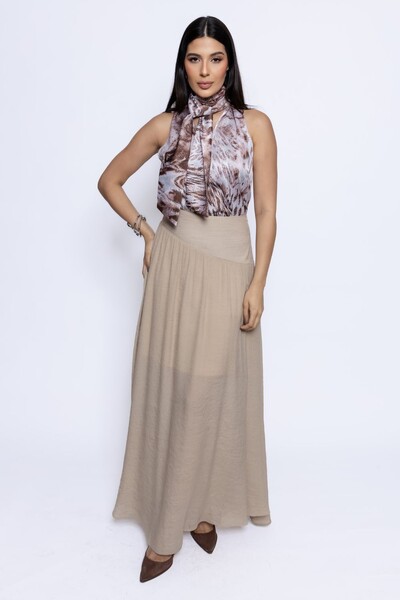 FotoRegata Laço Pescoço Animal Print