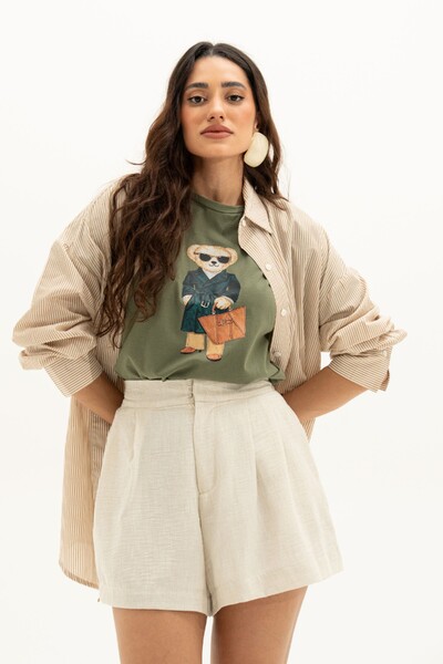 Foto T-shirt Urso Estampada