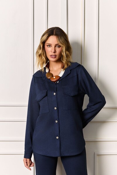 Foto Camisa Suede Manga Longa