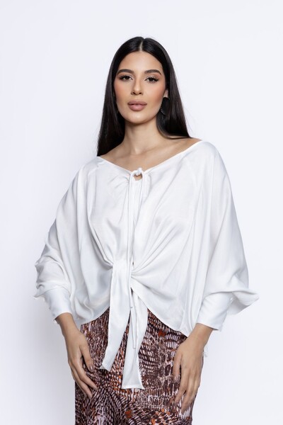 Foto Blusa Ombro a Ombro Amarração