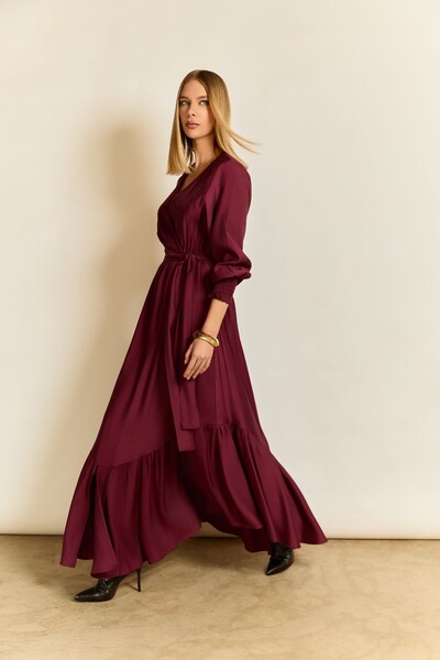 Foto Vestido Decote Transpassado Detalhe Maria