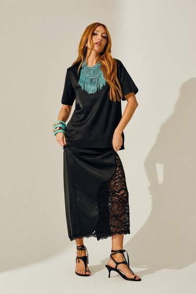 Foto T-Shirt Minimal Oversized em Alfaiataria