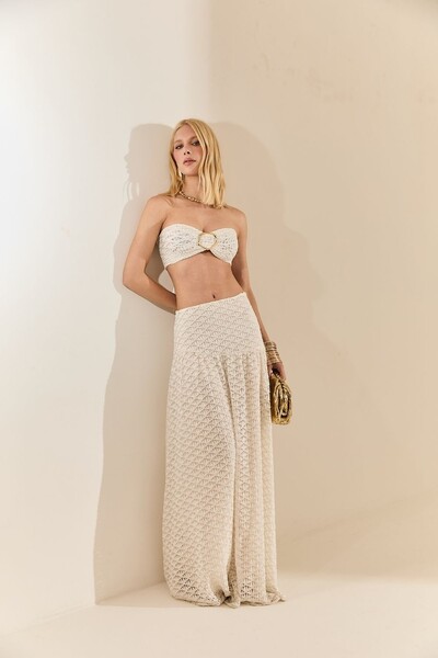 Foto Saia Maxi Renda Botone