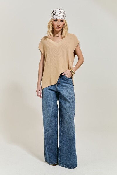 Foto Colete Oversized Decote em V