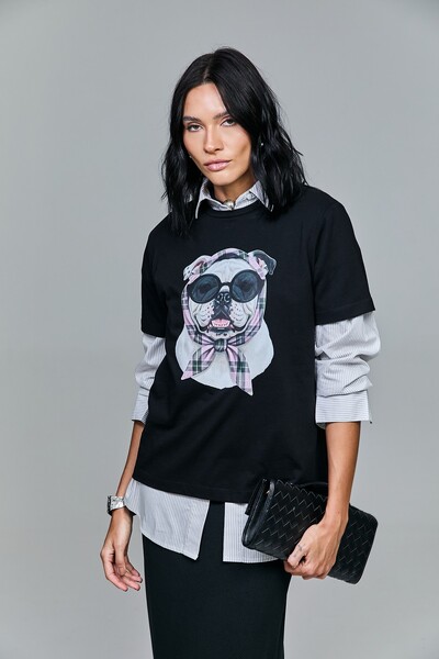 Foto T-shirt Estampada Mascote Charlote