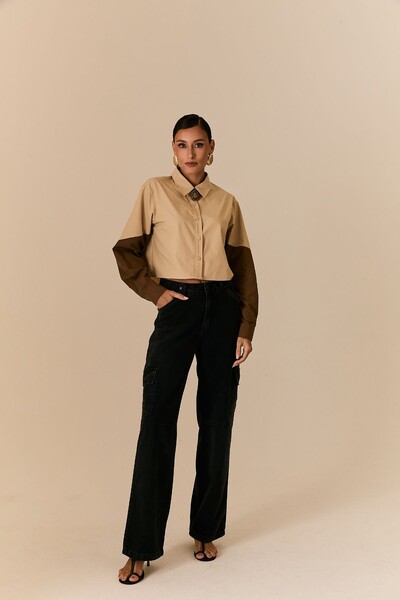 FotoCamisa Bicolor Com Recortes