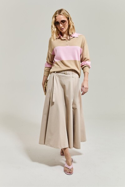 Foto Saia Midi Cotton Tech