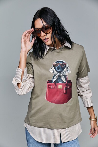 Foto T-shirt Estampada Mascote Mabella