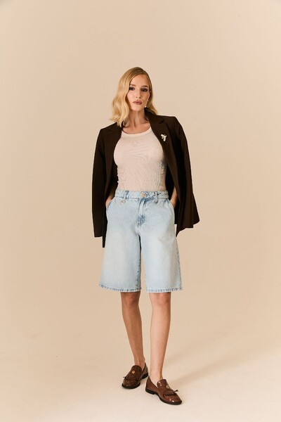 FotoBlusa Malha Canelada Sem Costura