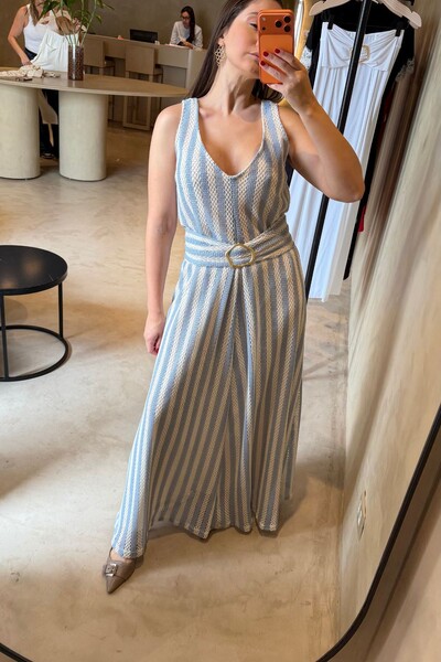 Foto Vestido Crochet C/ Faixa