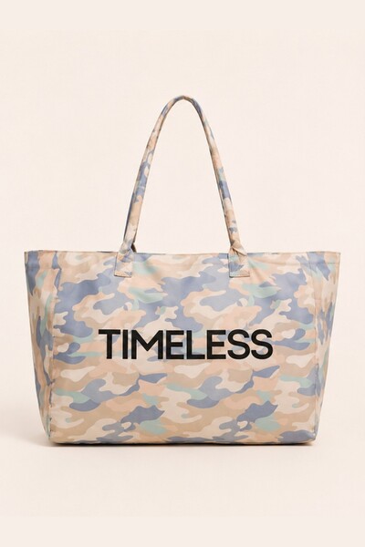 Foto Bolsa Tote Bag Estampa Camuflada Timeless