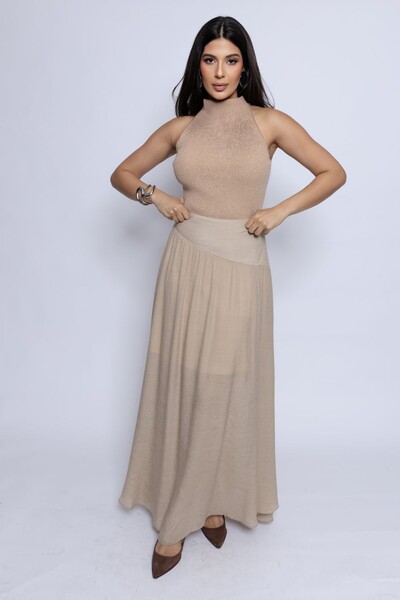 FotoTop Tricot Cavado Gola Alta