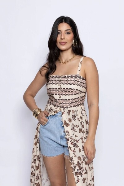 FotoTúnica Midi Estampa Butterfly