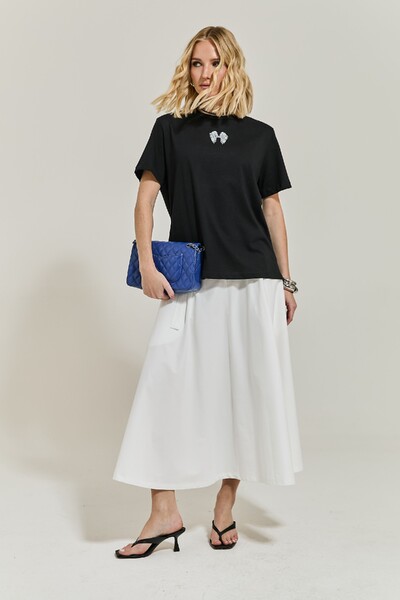 Foto Saia Midi Cotton Tech
