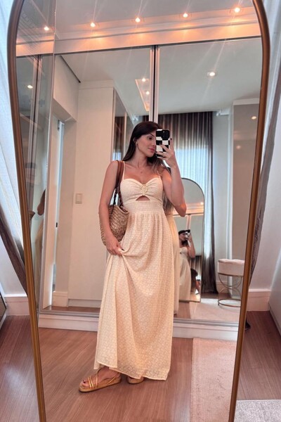 Foto Vestido Fivela Busto