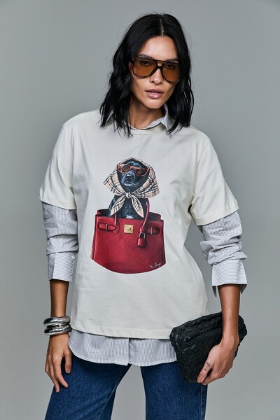 Foto T-shirt Estampada Mascote Mabella