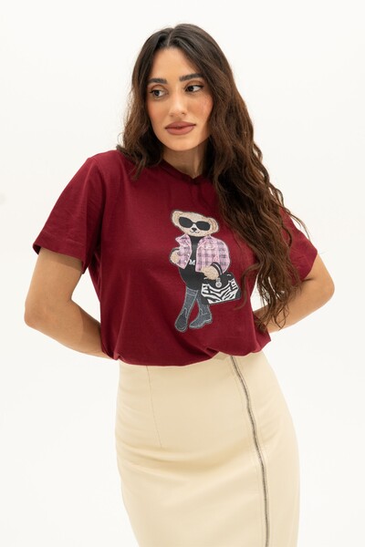 Foto T-shirt Ursa Com Bolsa De Zebra