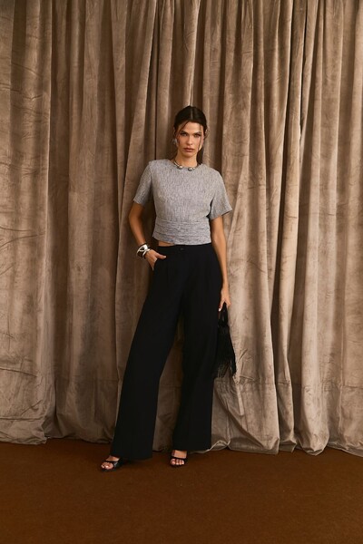 Foto Calça Reta Alfaiataria