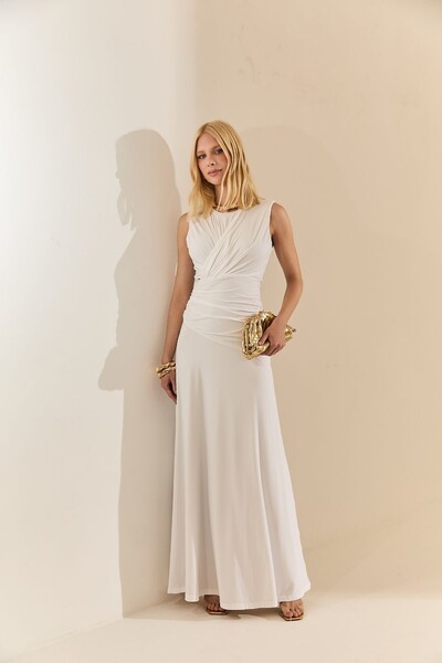 Foto Vestido Maxi Drapeado