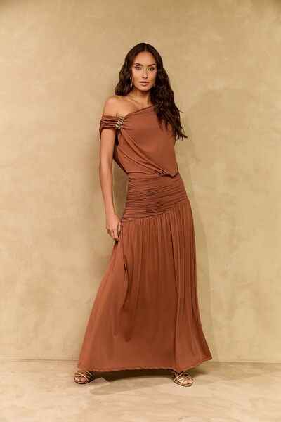 Foto Vestido Pala Drapeada