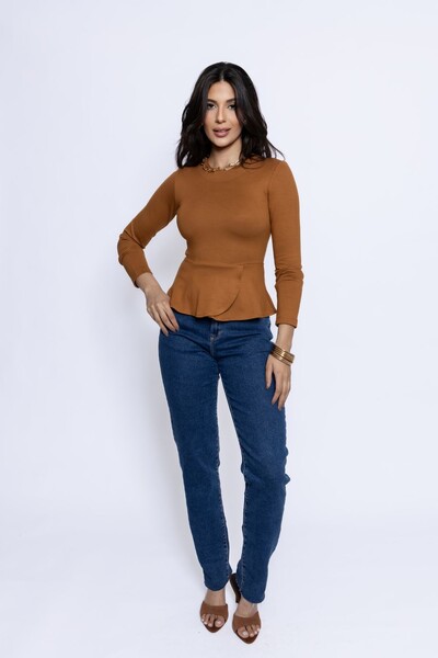 FotoBlusa Manga Longa Basque Malha Power