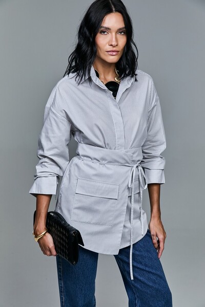 Foto Camisa De Tricoline Com Saia Avulsa Sobreposta