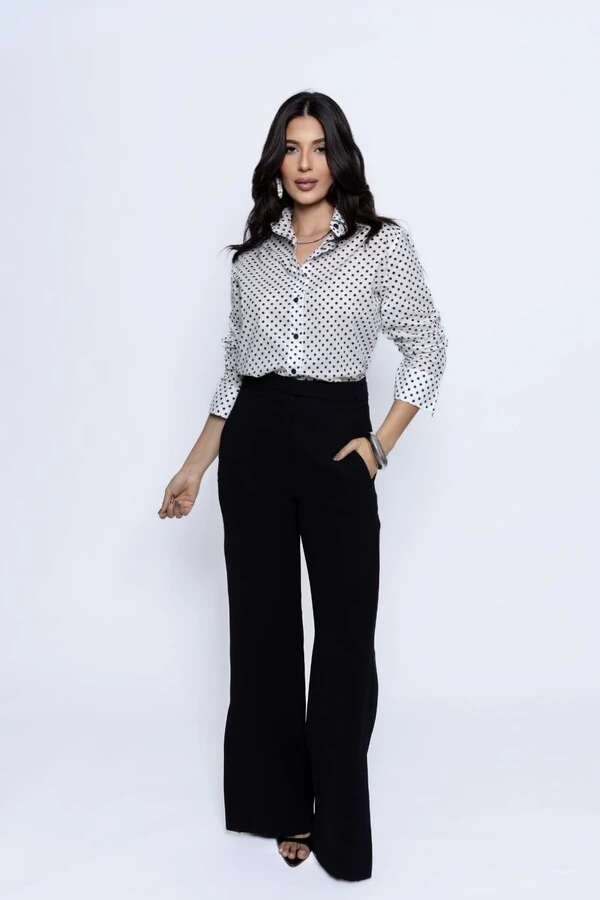 Camisa Oversized Poá