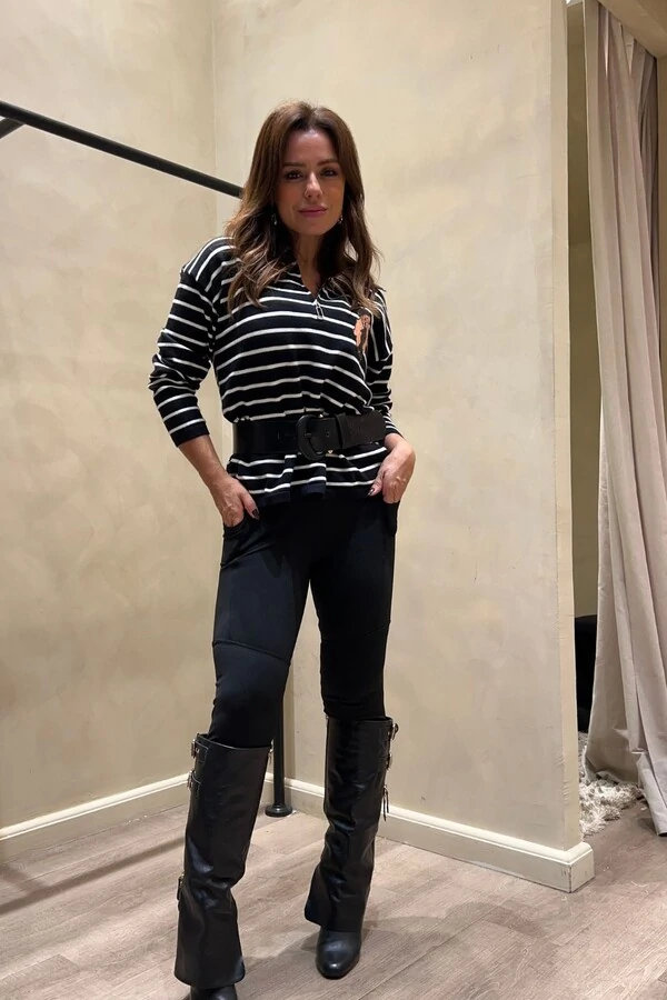 Blusa Listrada Polo Urso