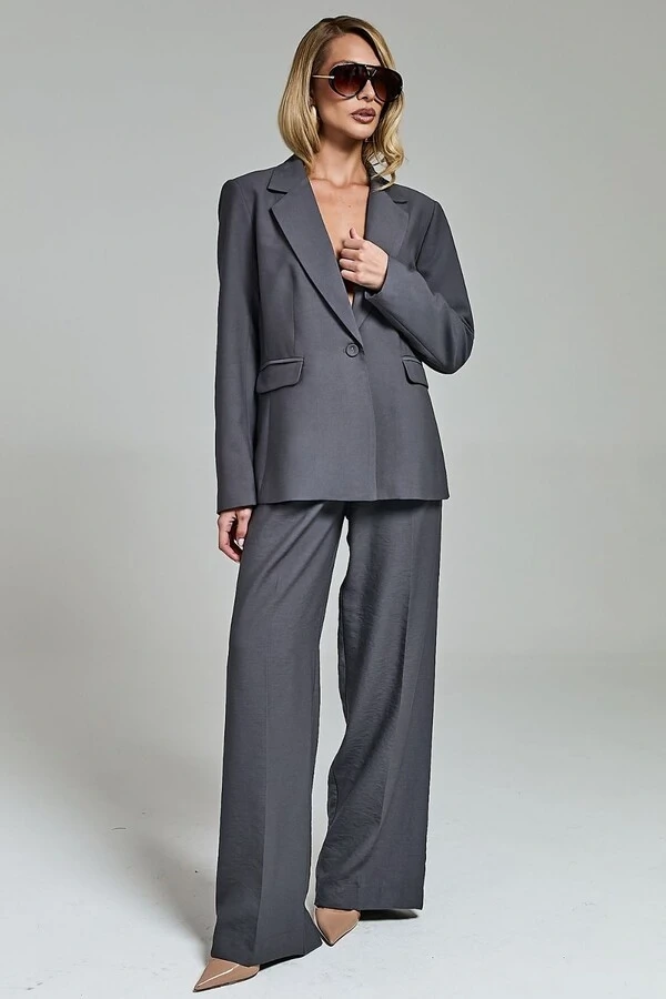 Blazer Alfaiataria Acinturado Com Lapela